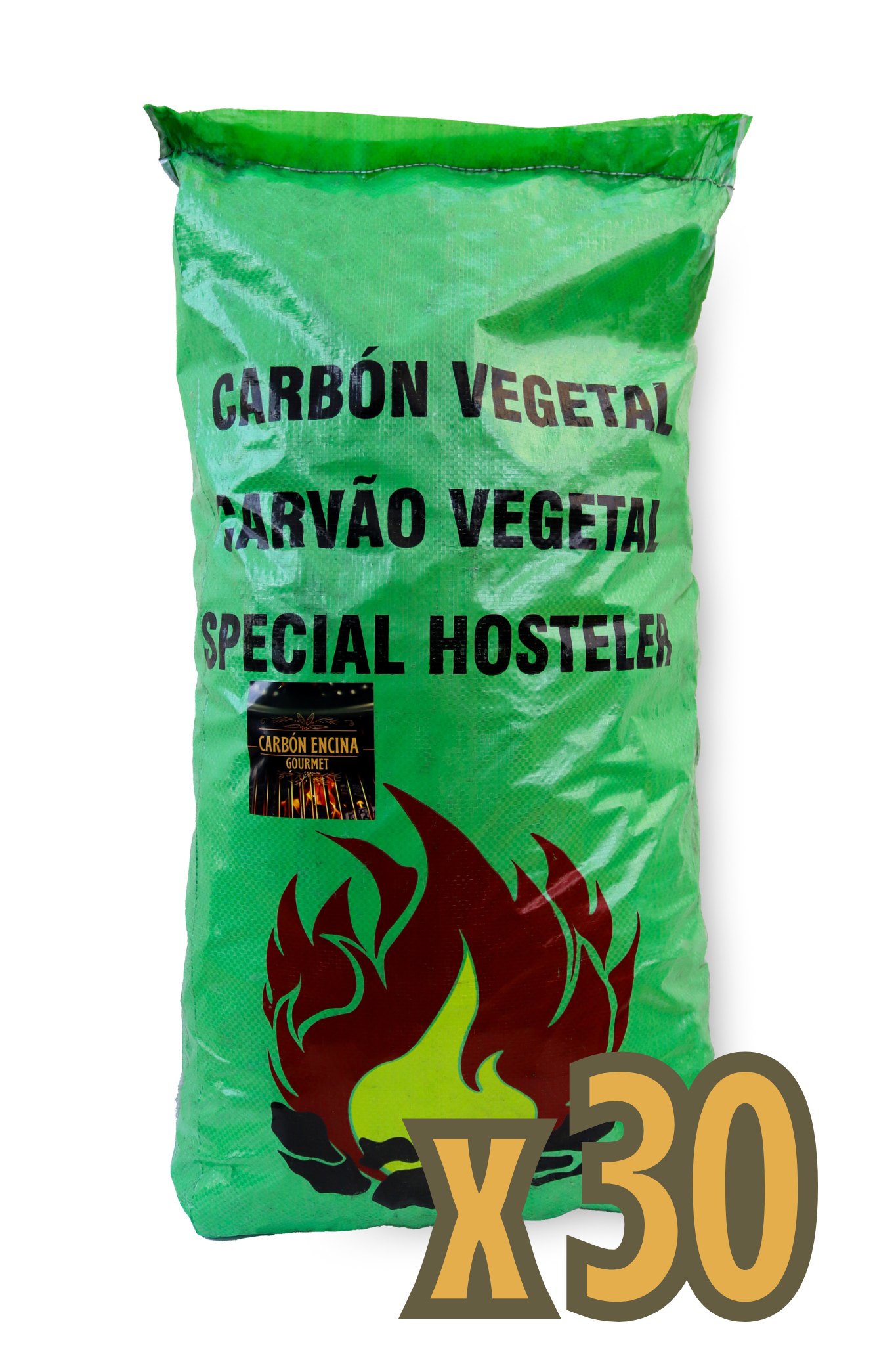 Carbón Encina GOURMET 15Kg x30 / 18kg x100 | Envío Pallets 48/72hr